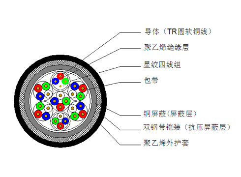 PTYT23電纜結構示意圖